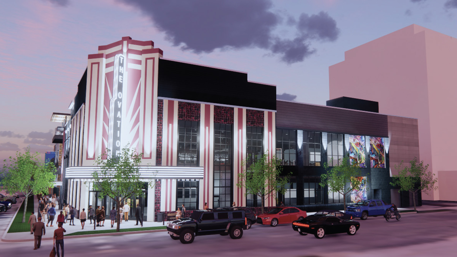 Exterior rendering of the Ovation